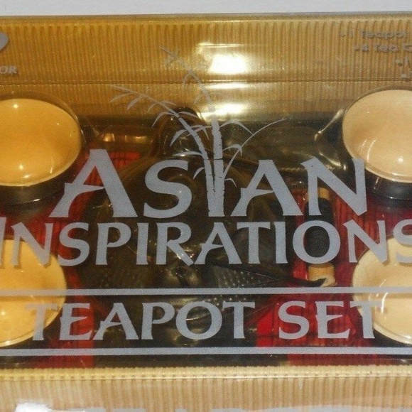 Vintage 11 Pc Asian Style Inspiration Teapot Set - Picture 1 of 4